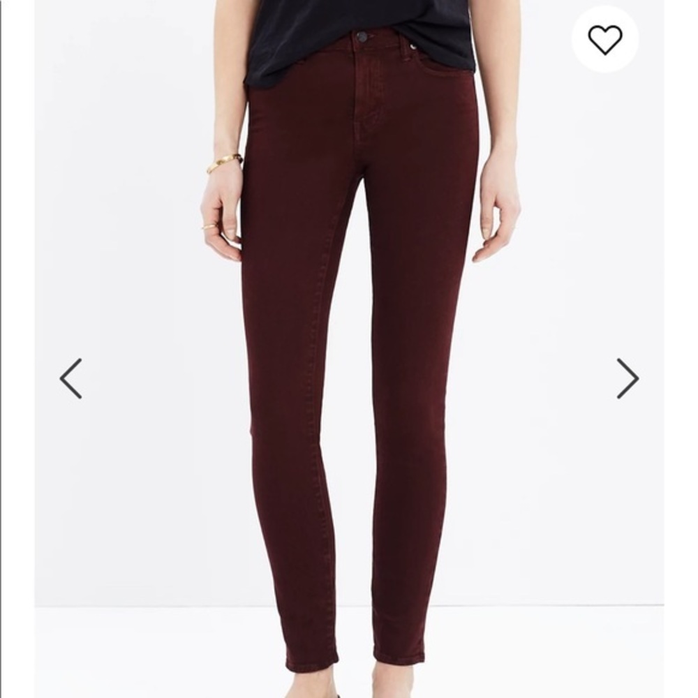 Madewell Garment-Dyed High-Rise Skinny Jeans 27